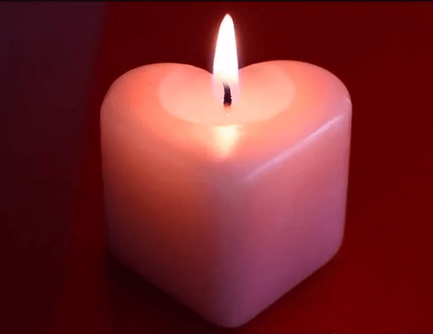 Heart Shaped Candle | Valentine Home Decor Ideas